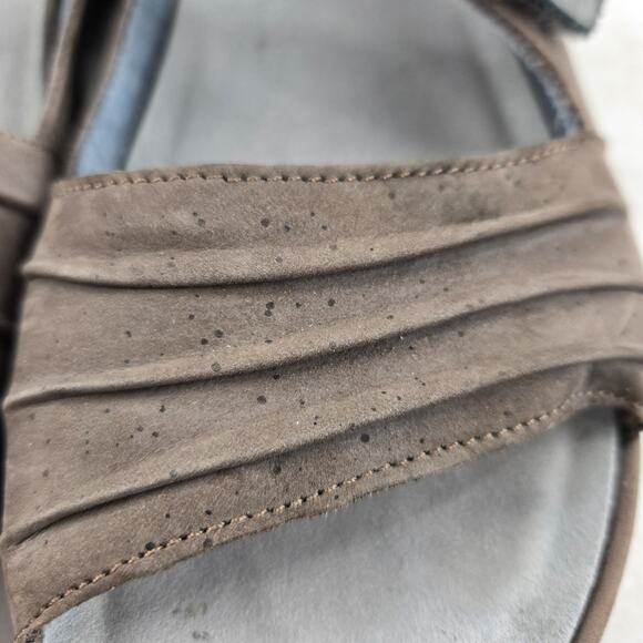 Naot Papaki Sandals Women 7 7.5 38 Gray Metallic Pewter Adjustable Strap Comfort - Picture 11 of 13